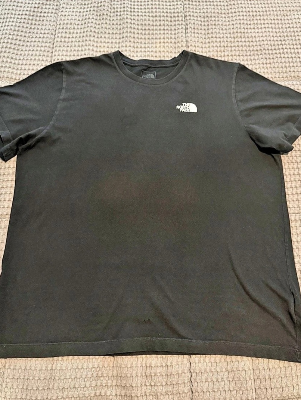 The North Face Graphic Logo T-Shirt – Men’s 2XL Black Cotton Knit Tagless Crew